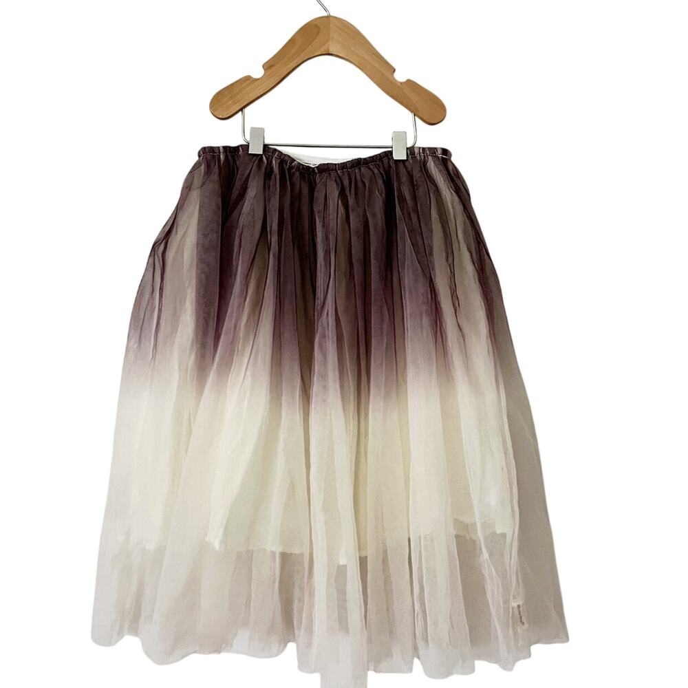 MinyMo Purple Ombré Dip Tulle Skirt -10